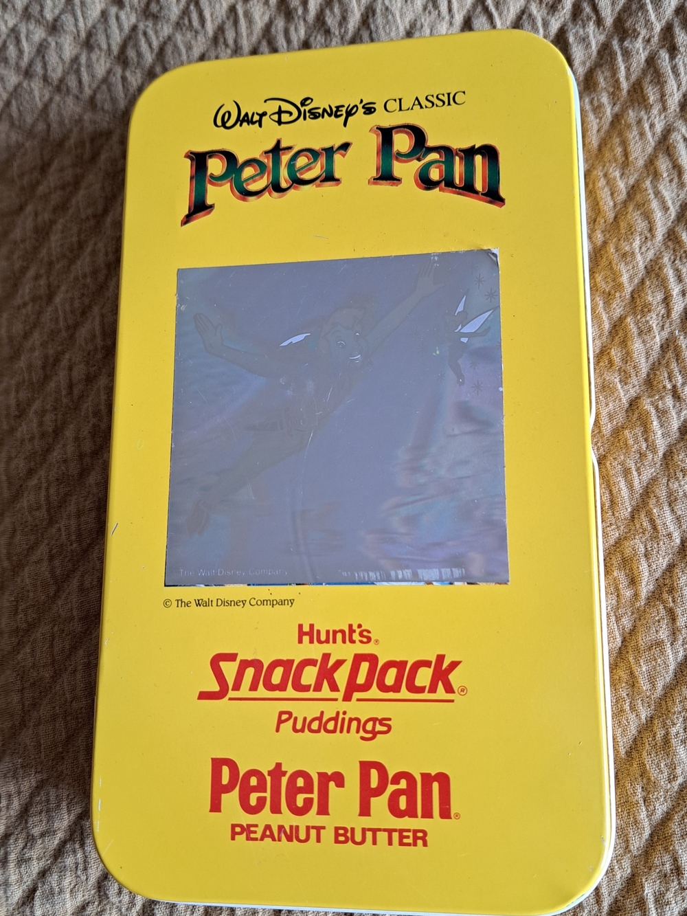 Walt Disney's Peter Pan Yellow Collector Tin
